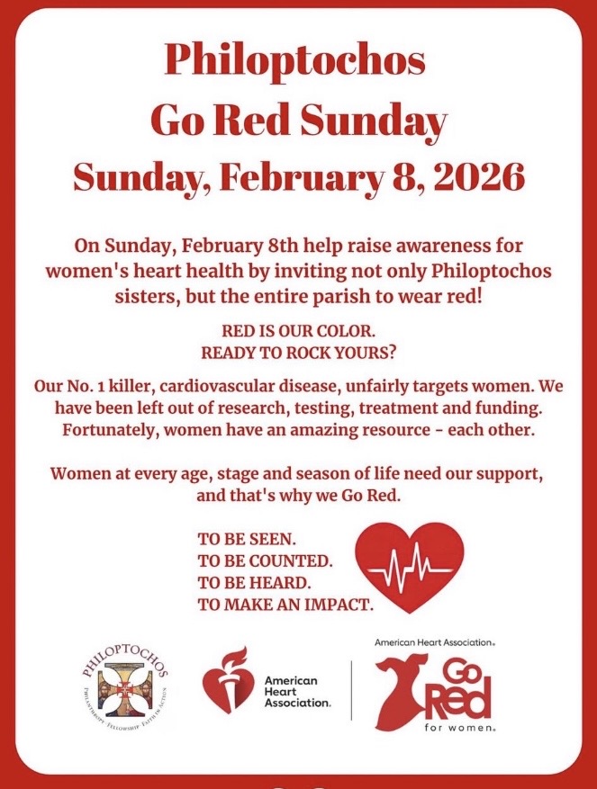 Philoptochos Go Red Sunday Flyer