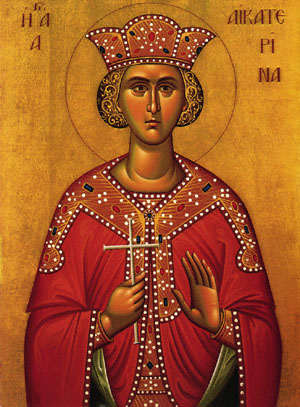 Icon of Catherine the Great Martyr of Alexandria