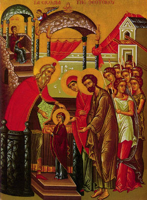 Icon of the Theotokos into the Temple