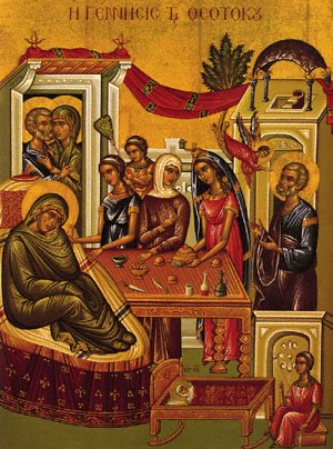 Icon of the Nativity of the Virgin Mary